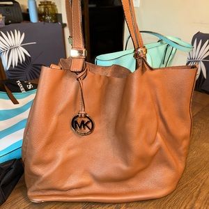 Michael Kors tote bag, brown leather